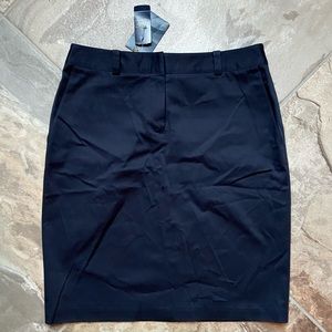 Navy Cargo Pencil Skirt